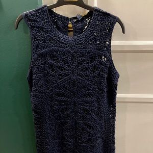 Navy Brooks Brothers knit dress (S)